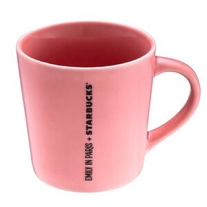 Starbucks Korea Emily in Paris Pink Ceramic Mug Flowers Inside